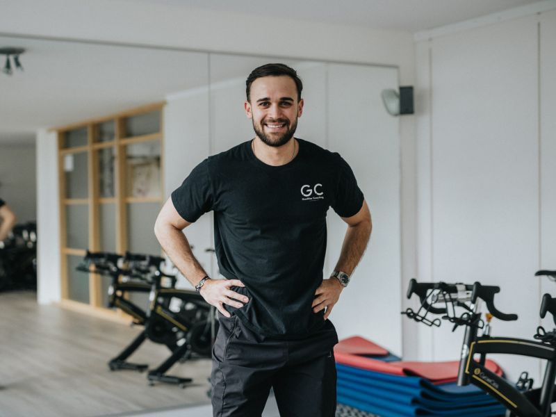 Gauthier Corelli, votre personal trainer, dans sa salle d'entraînement à Pully