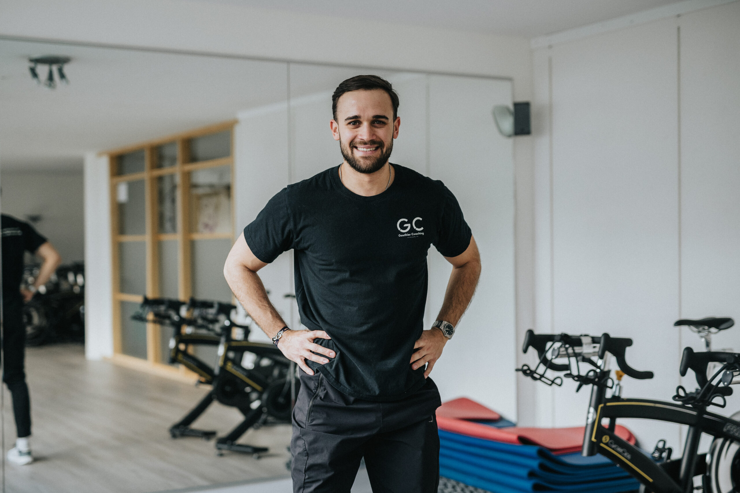 Gauthier Corelli, votre personal trainer, dans sa salle d'entraînement à Pully